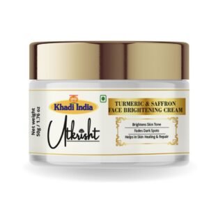 Utkrisht Khadi Turmeric & Saffron Face Cream – Brightening, Anti-Pigmentation & Glow-Boosting Moisturizer - 50g