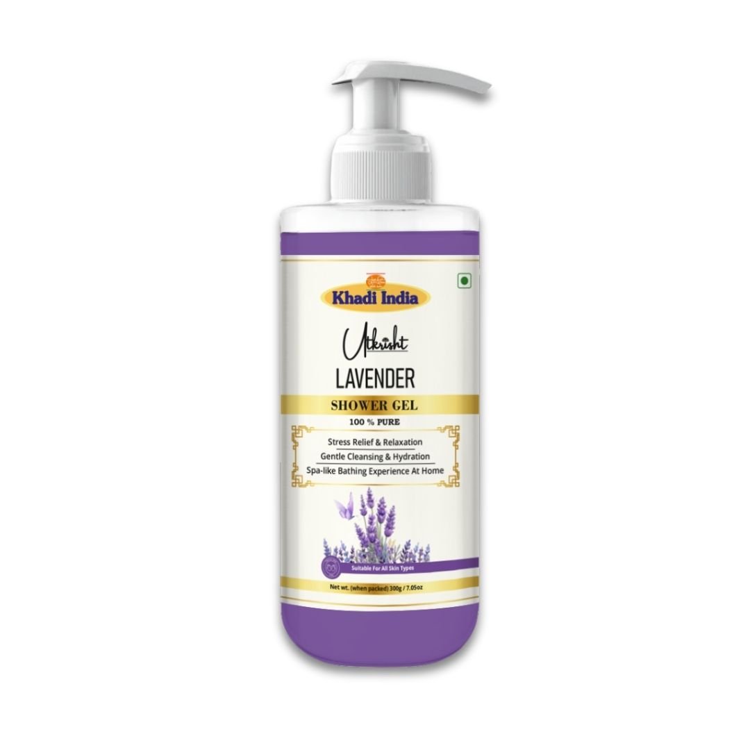 Utkrisht Khadi Lavender Body Wash – Calming, Hydrating & Relaxing Shower Gel - 300ml