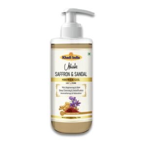 Utkrisht Khadi Saffron & Sandal Body Wash – Brightening, Nourishing & Luxurious Shower Gel - 300ml