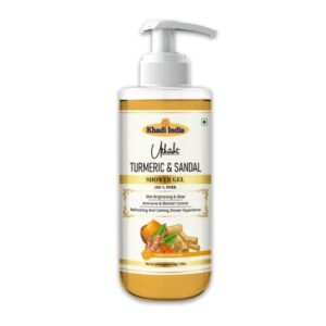 Utkrisht Khadi Turmeric & Sandal Body Wash – Brightening, Anti-Blemish & Skin Nourishing Shower Gel - 300ml