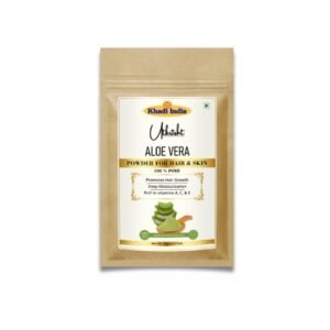 Utkrisht Khadi Aloe Vera Hair Powder | Natural Conditioning, Anti-Dandruff & Scalp Soothing Treatment-100gm