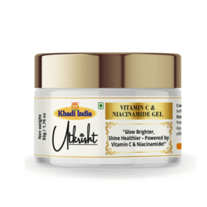 Utkrisht Khadi Vitamin C & Niacinamide Face Gel | Brightening, Anti-Pigmentation & Radiance Boost | Smooth & Glowing Skin Gel - 50g