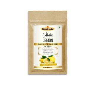 Utkrisht Khadi Lemon Face Pack for Glowing Skin | Anti-Tan, Oil Control & Brightening-100gm