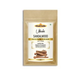 Utkrisht Khadi Sandalwood Face Pack for Glowing Skin | Anti-Tan, Acne & Oil Control - 100g