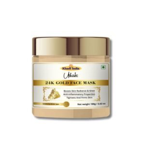 Utkrisht Khadi 24K Gold Face Mask for Anti-Aging Glow | Brightening & Skin Firming - 100gm