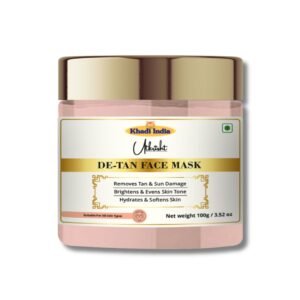 Utkrisht Khadi De-Tan Face Mask for Instant Brightening | Tan Removal & Clear Skin - 100gm