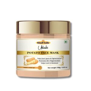 Utkrisht Khadi Potato Face Pack for Brightening | Natural Tan Removal & Oil-Control Face Pack for Glowing Skin-100gm