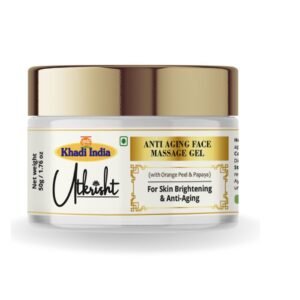 Utkrisht Khadi Anti-Ageing Face Massage Gel | Skin Firming, Wrinkle Reducing & Hydrating Gel | Youthful Glow Anti-Wrinkle Formula - 50g