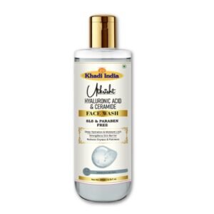 Utkrisht Khadi Hyaluronic Acid & Ceramide Face Wash – Hydrating, Gentle Cleansing & Skin Barrier Protection-200ml