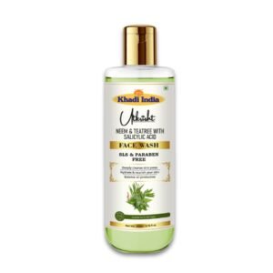 Utkrisht Khadi Neem & Tea Tree Face Wash – Anti Acne, Oil Control & Deep Cleansing for Clear Skin - 200ml