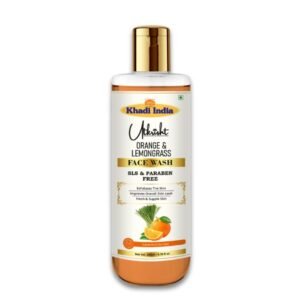 Utkrisht Khadi Orange & Lemongrass Brightening Face Wash – Oil Control, Refreshing & Deep Cleansing - 200ml