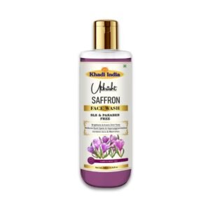 Utkrisht Khadi Saffron Face Wash – Brightening, Glowing & Tan Removal Cleanser - 200ml