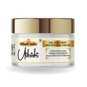 Utkrisht Khadi 24K Gold Face Cream – Anti-Aging, Radiance Boosting & Skin Firming Luxury Moisturizer-