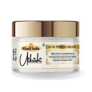 Utkrisht Khadi Acne & Pimple Cream – Fast Acne Relief, Spot Reduction & Oil Control Formula-50g
