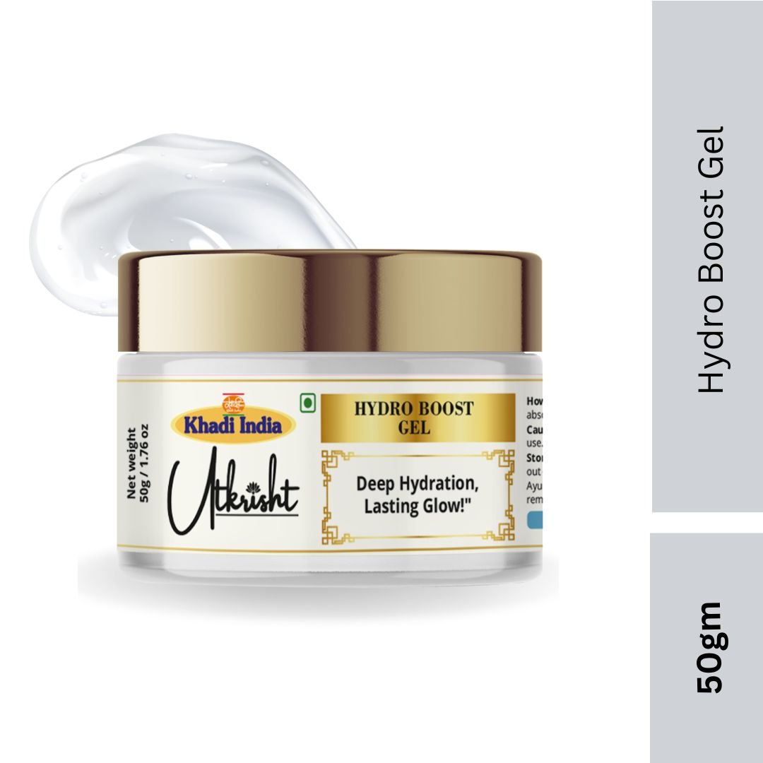 Utkrisht Khadi Hydro Boost Face Gel | Deep Hydration, Skin Plumping & Radiance Boost | Moisturizing Gel for All Skin Types - 50g - Image 2