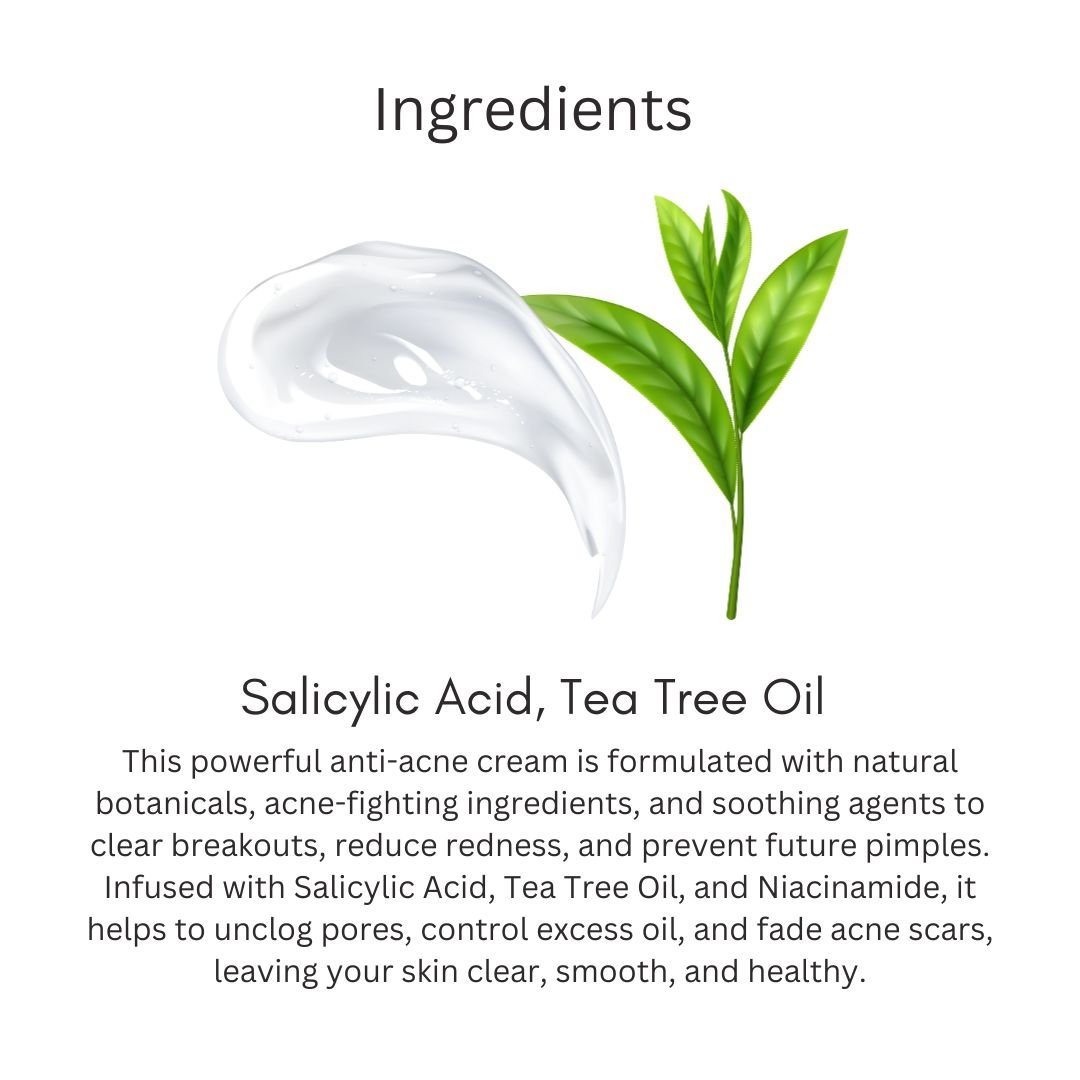 Utkrisht Khadi Acne & Pimple Cream – Fast Acne Relief, Spot Reduction & Oil Control Formula-50g - Image 3