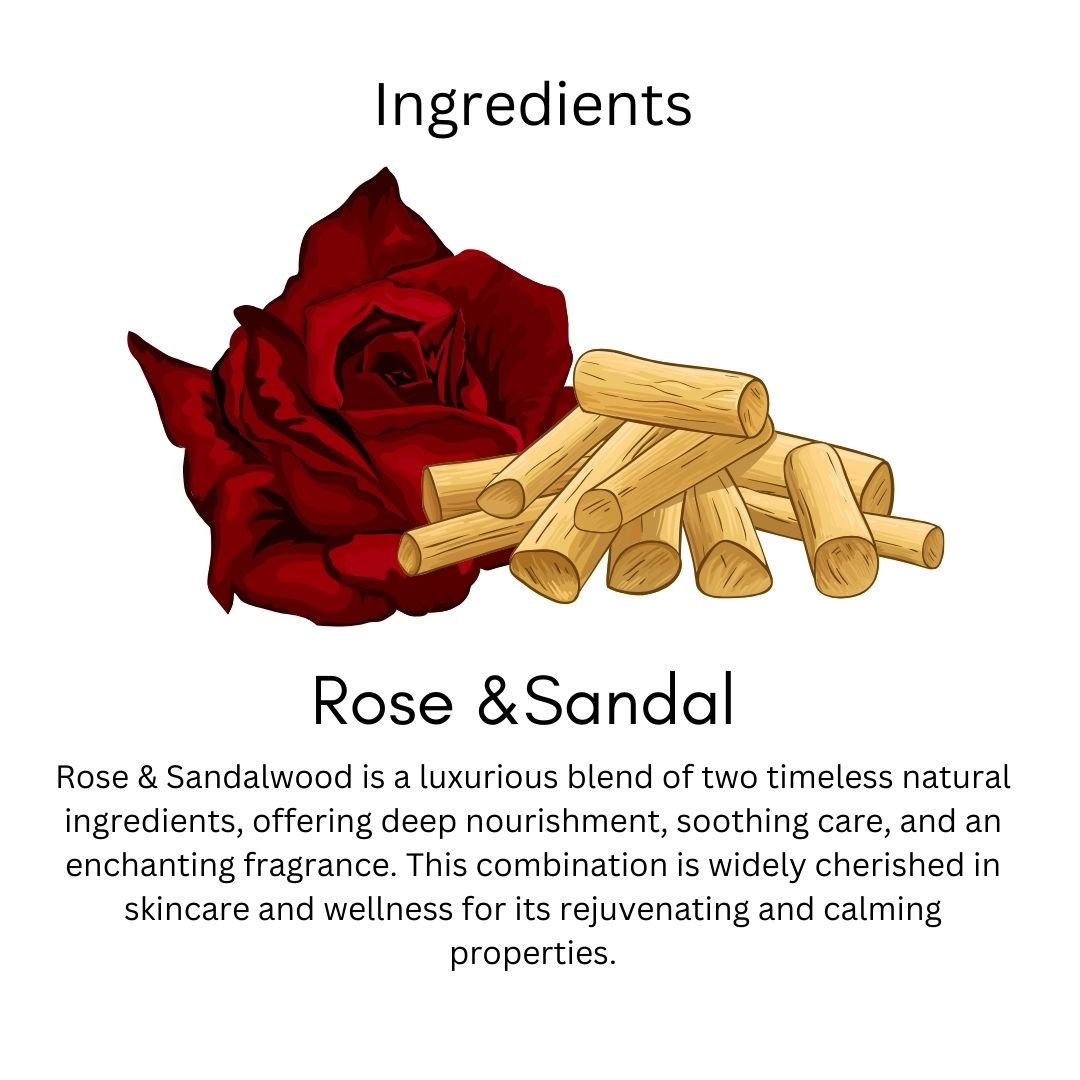 Utkrisht Khadi Rose & Sandal Handmade Soap – Skin Soothing, Brightening & Natural Glow Bath Bar - 125g (Pack of 2) - Image 3