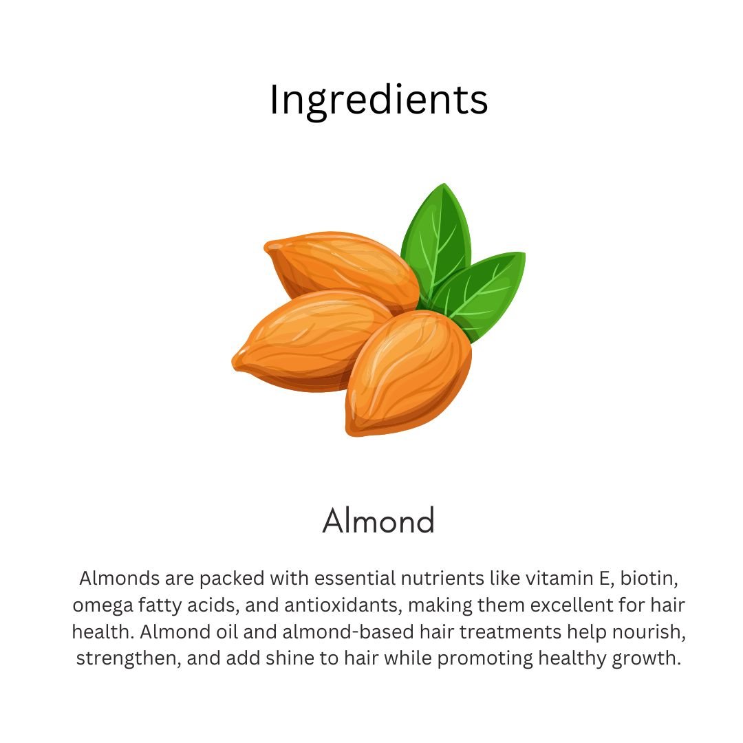 Utkrisht Khadi Almond Hair Serum | Frizz Control, Smoothness & Hair Shine Booster-50ml - Image 4