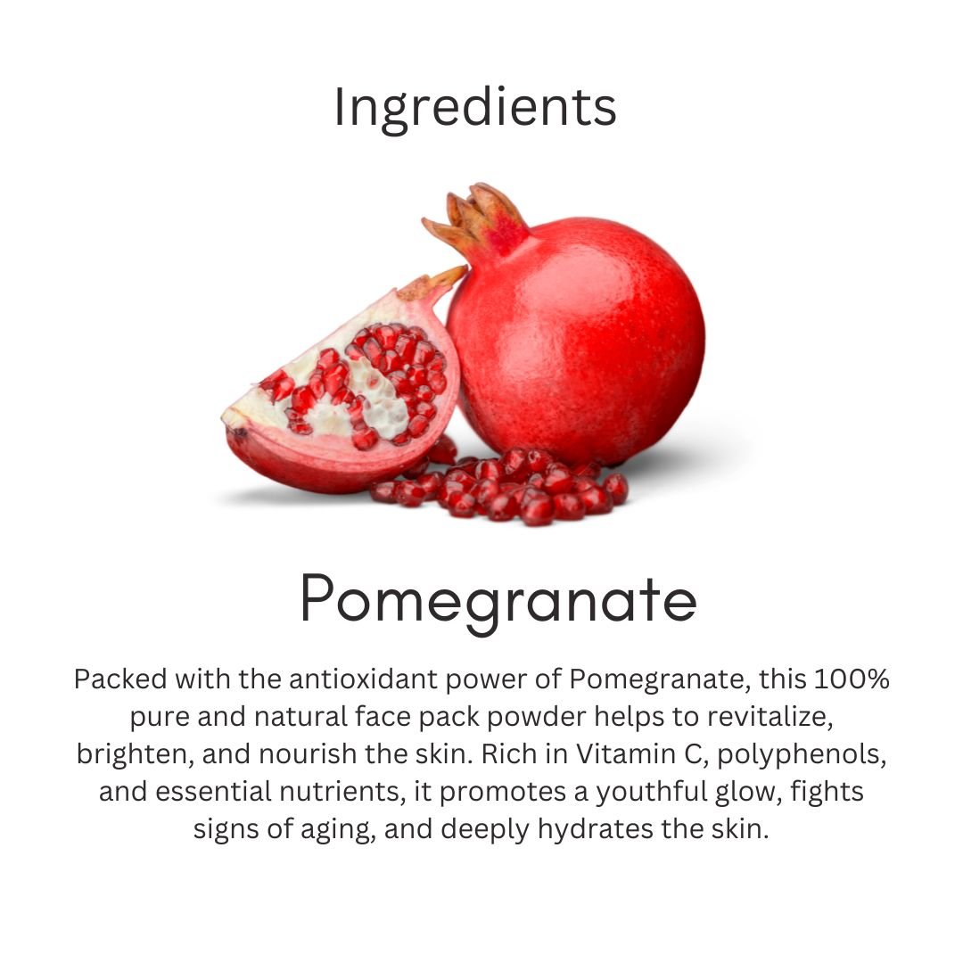 Utkrisht Khadi Pomegranate Face Pack for Anti-Aging | Glow Boost & Skin Repair-100gm - Image 3