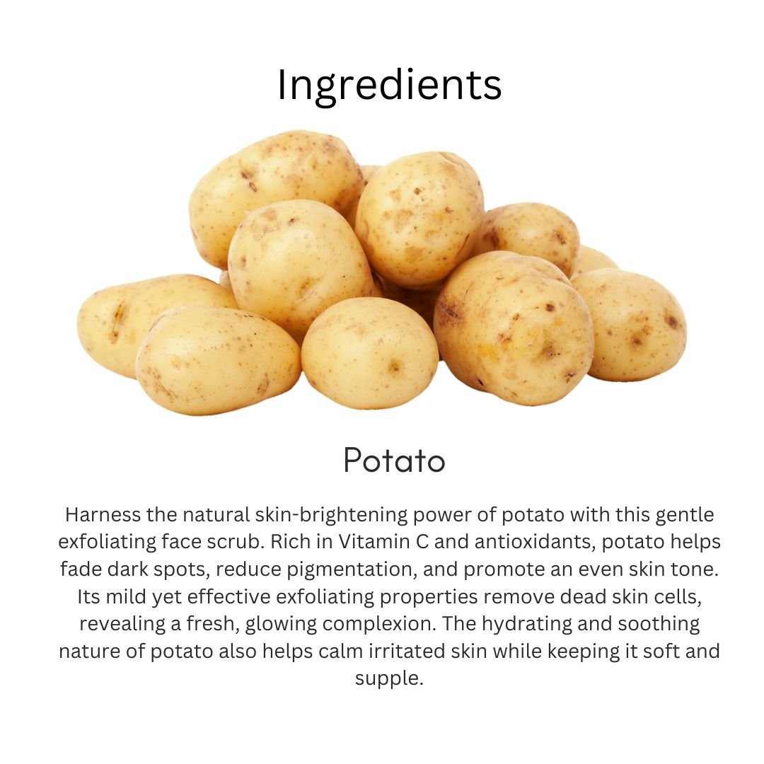 Utkrisht Khadi Potato Face Scrub | Brightening, Exfoliating & Smooth Skin | Natural Skin Care - 100g - Image 3