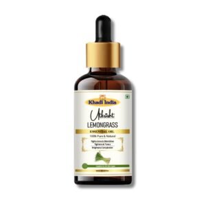 Utkrisht Khadi Pure Lemongrass Essential Oil for Skin, Hair & Aromatherapy - 15ml