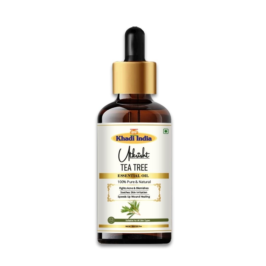 Utkrisht Khadi Tea Tree Essential Oil – 15ml | Pure & Natural Skincare Oil