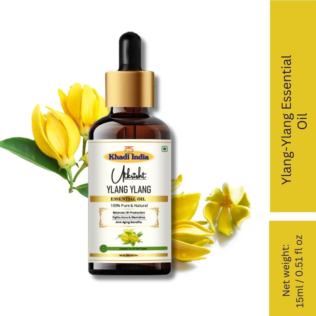 Utkrisht Khadi Ylang-Ylang Essential Oil – 15ml | Pure & Floral Aromatherapy Oil - Image 2