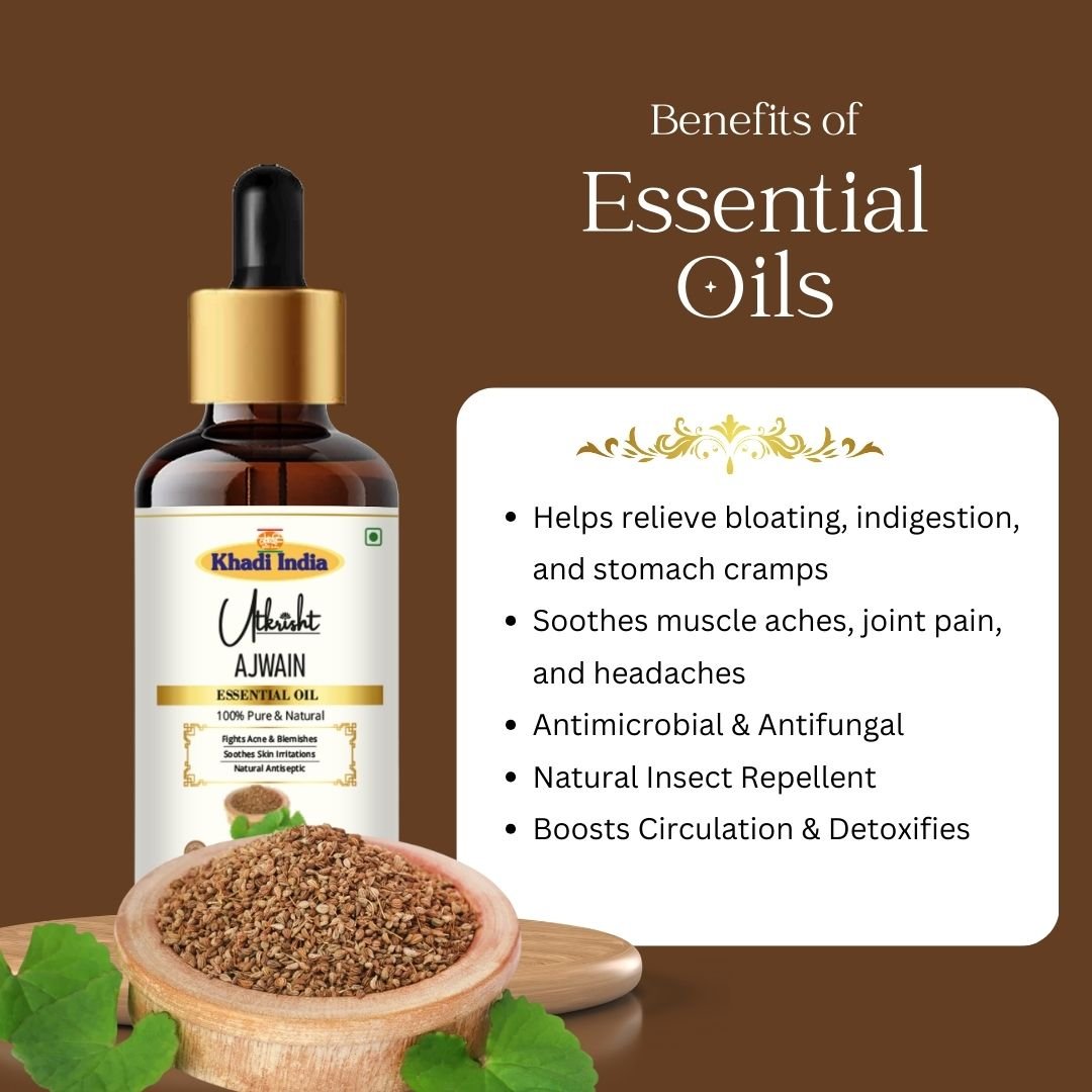 Utkrisht Khadi Ajwain Essential Oil 15ml for Skin, Hair & Aromatherapy - 15ml - Image 4