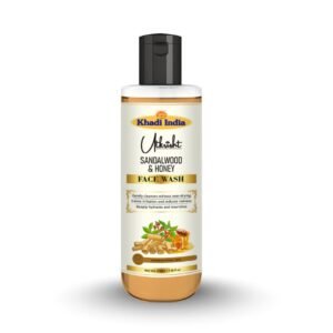 Utkrihst Khadi Sandalwood & Honey Face Wash 210ml – Soothing & Nourishing Cleanser