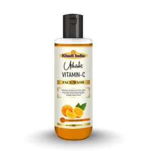 Utkrihst Khadi Vitamin C Face Wash 210ml – Brightening & Revitalizing Cleanser