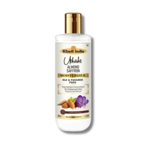 Utkrisht Khadi Almond & Saffron Moisturizer for Soft, Radiant & Nourished Skin-200ml