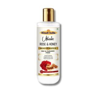 Utkrisht Khadi Rose & Honey Moisturizer for Soft, Hydrated & Radiant Skin-200ml