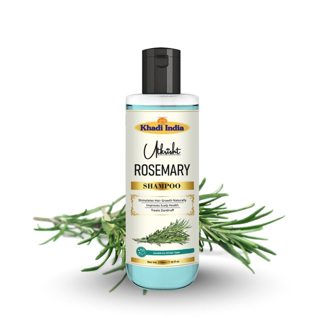 Utkrihst Khadi Rosemary Hair Shampoo 200ml – Herbal Hair Strengthening Cleanser - Image 2