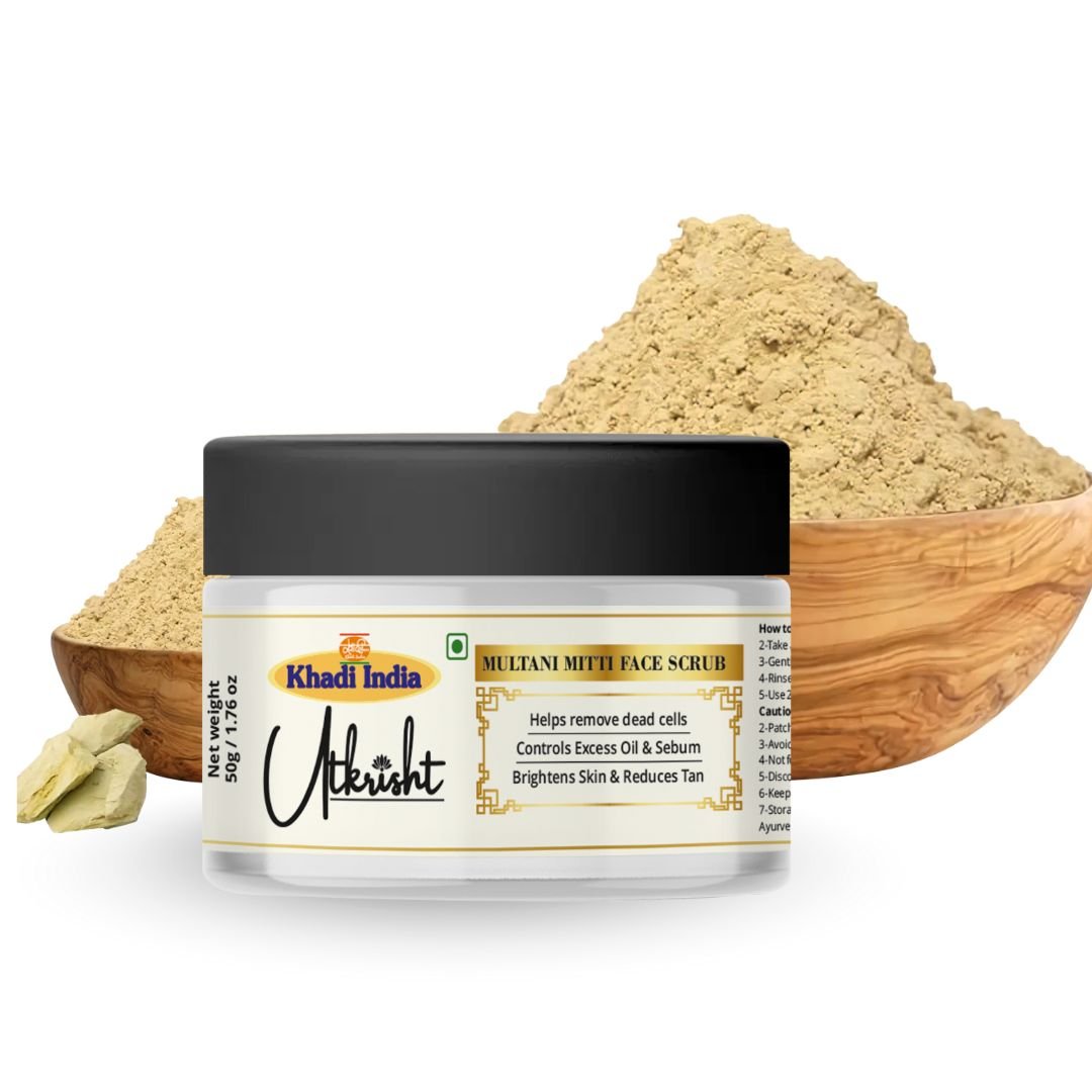 Utkrihst Khadi Multani Mitti Face Wash 50gm – Deep Cleansing & Brightening - Pack Of 2 - Image 2