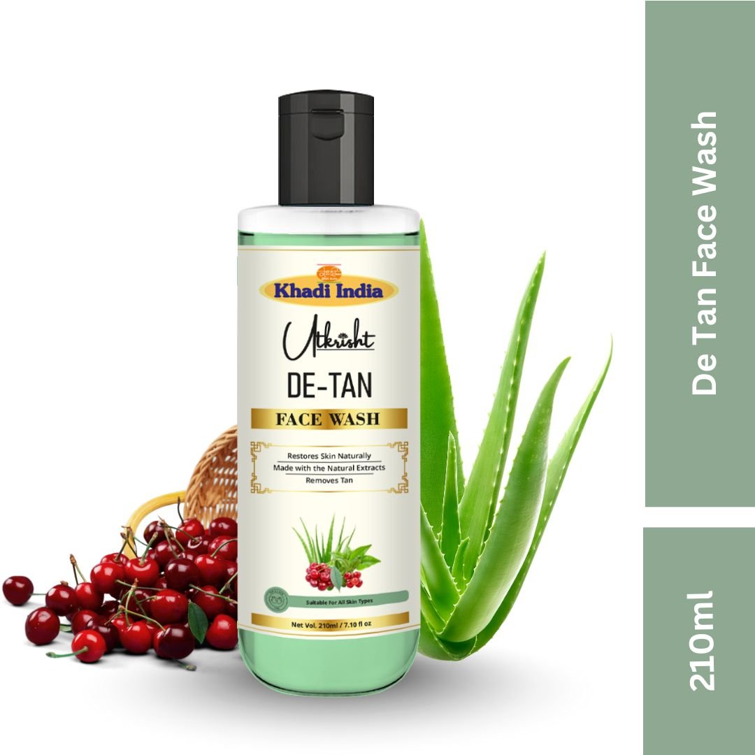 Utkrihst Khadi De-Tan Face Wash 210ml – Brightening & Deep Cleansing - Image 3