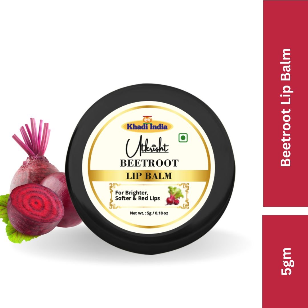 Utkrihst Khadi Beetroot Lip Balm 5gm – Natural Moisturizing & Nourishing Lip Care - Pack Of 2 - Image 3