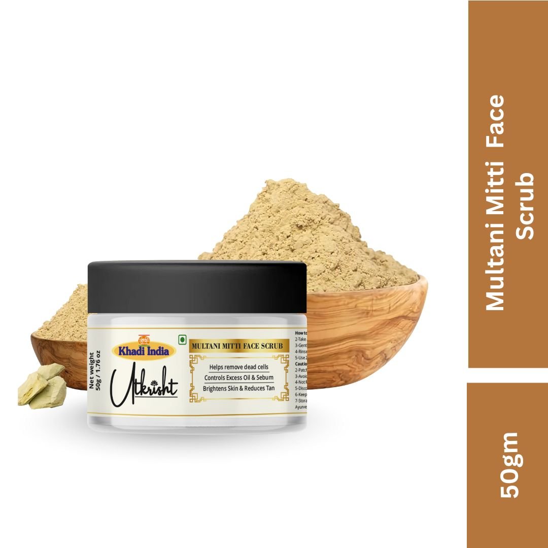Utkrihst Khadi Multani Mitti Face Wash 50gm – Deep Cleansing & Brightening - Pack Of 2 - Image 3