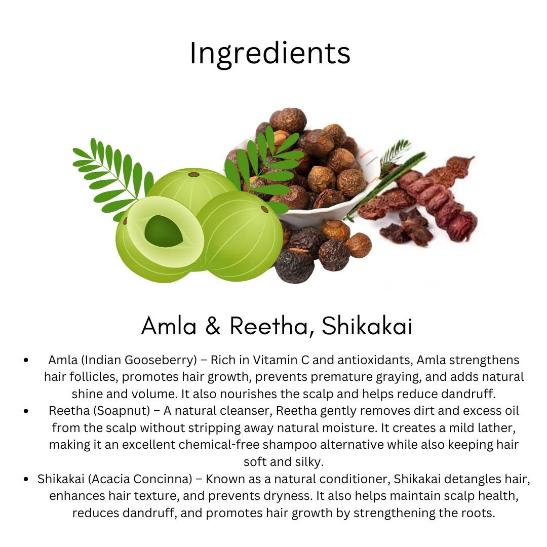Utkrihst Khadi Amla Reetha Shikakai Hair Shampoo 200ml – Herbal Hair Cleanser - Image 4