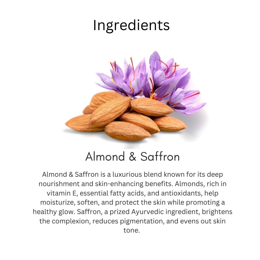 Utkrisht Khadi Almond & Saffron Moisturizer for Soft, Radiant & Nourished Skin-200ml - Image 4