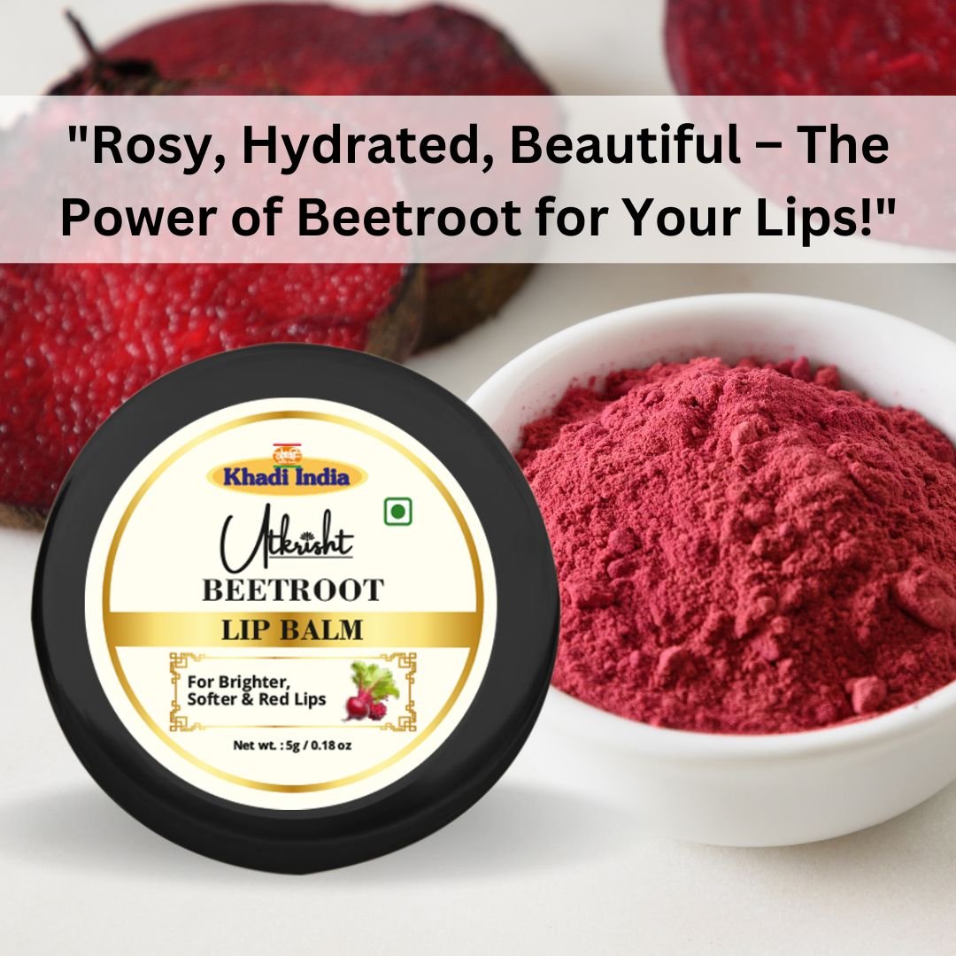 Utkrihst Khadi Beetroot Lip Balm 5gm – Natural Moisturizing & Nourishing Lip Care - Pack Of 2 - Image 7