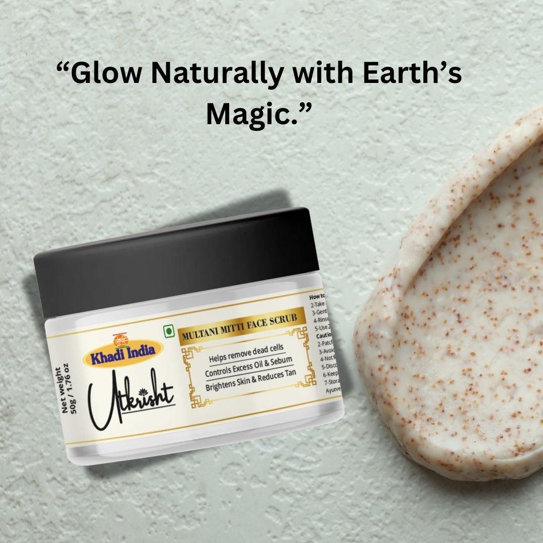 Utkrihst Khadi Multani Mitti Face Wash 50gm – Deep Cleansing & Brightening - Pack Of 2 - Image 7