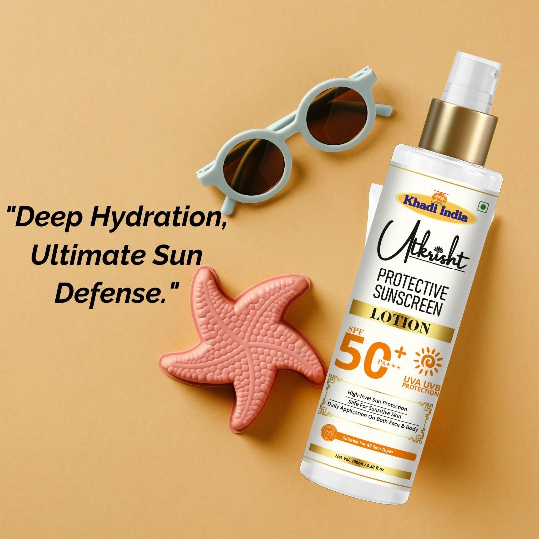 Utkrisht Khadi SPF 50+, P+++ Sun Protection Lotion for Broad Spectrum UVA & UVB Defense-100ml - Image 7